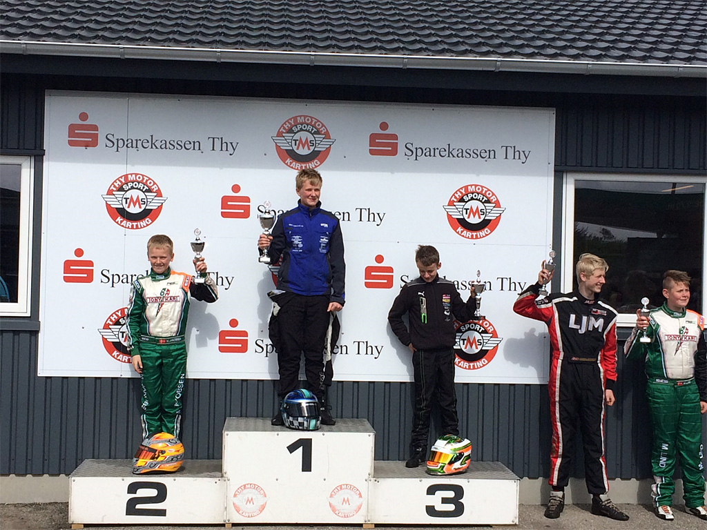 Igen var Malthe med helt i top i Rotax Junior klassen